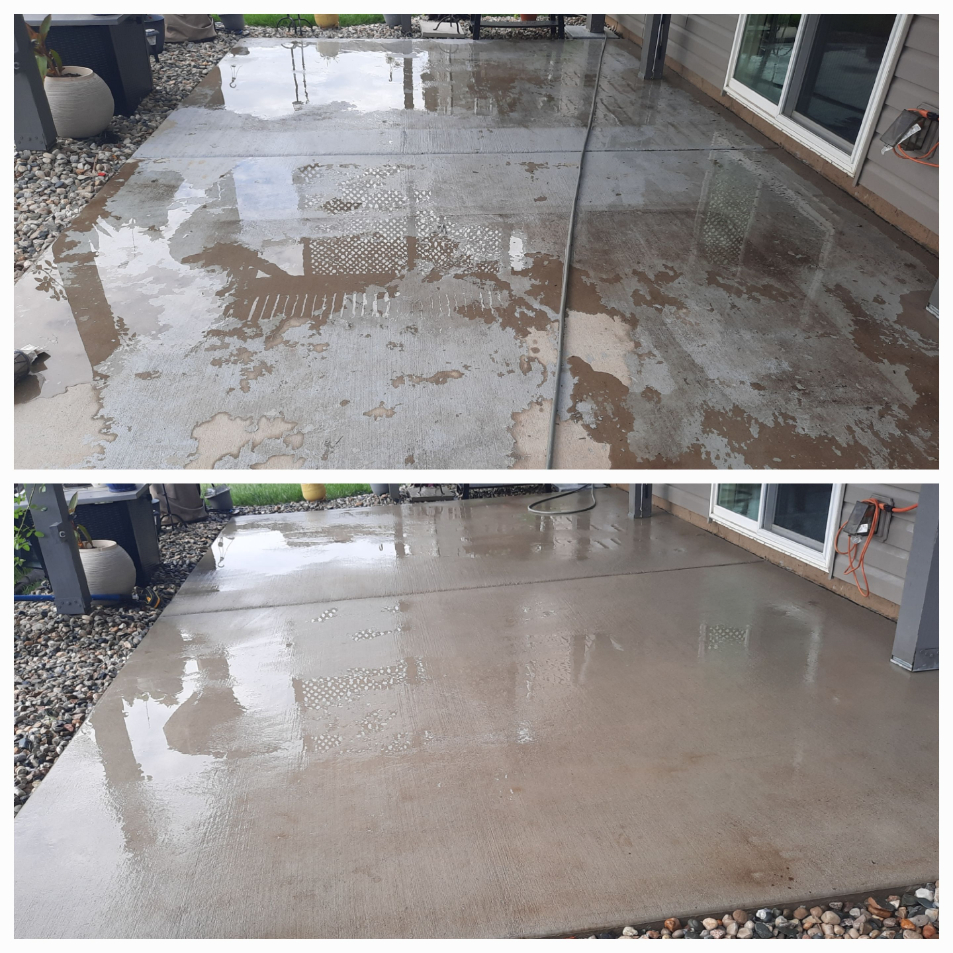 Patio paint removal